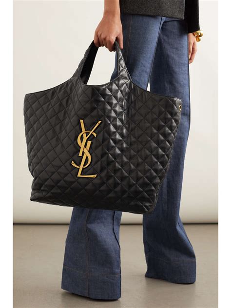 ysl shopping bag|ysl large quilted tote bag.